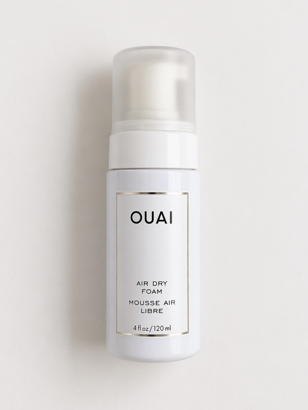 OUAI Air Dry Foam 4 oz / 120 ml – Lightweight Styling Mousse – Soft Waves